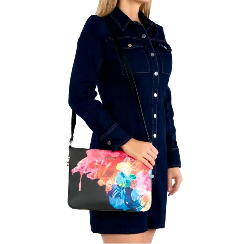 Desigual Corel Molina Expandable Leather Crossbody & Shoulder Bag New Condition